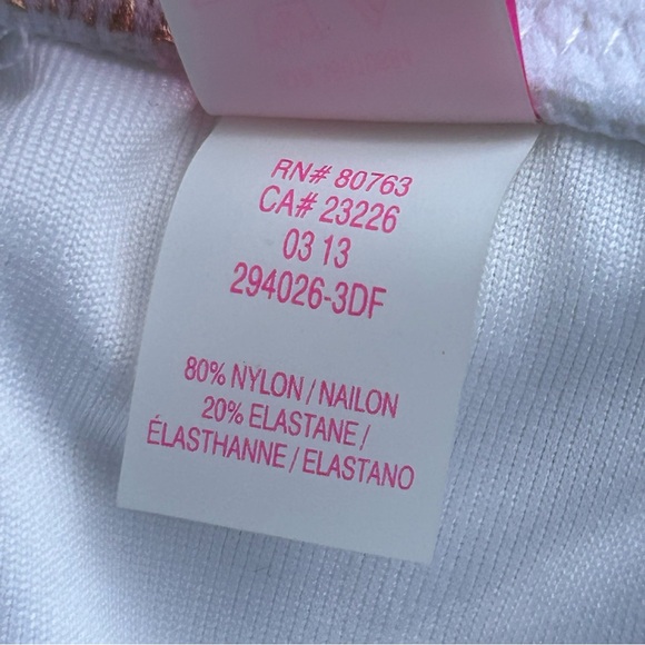 VS White and Gold Metallic Polka Dot String Bikini - Picture 13 of 15